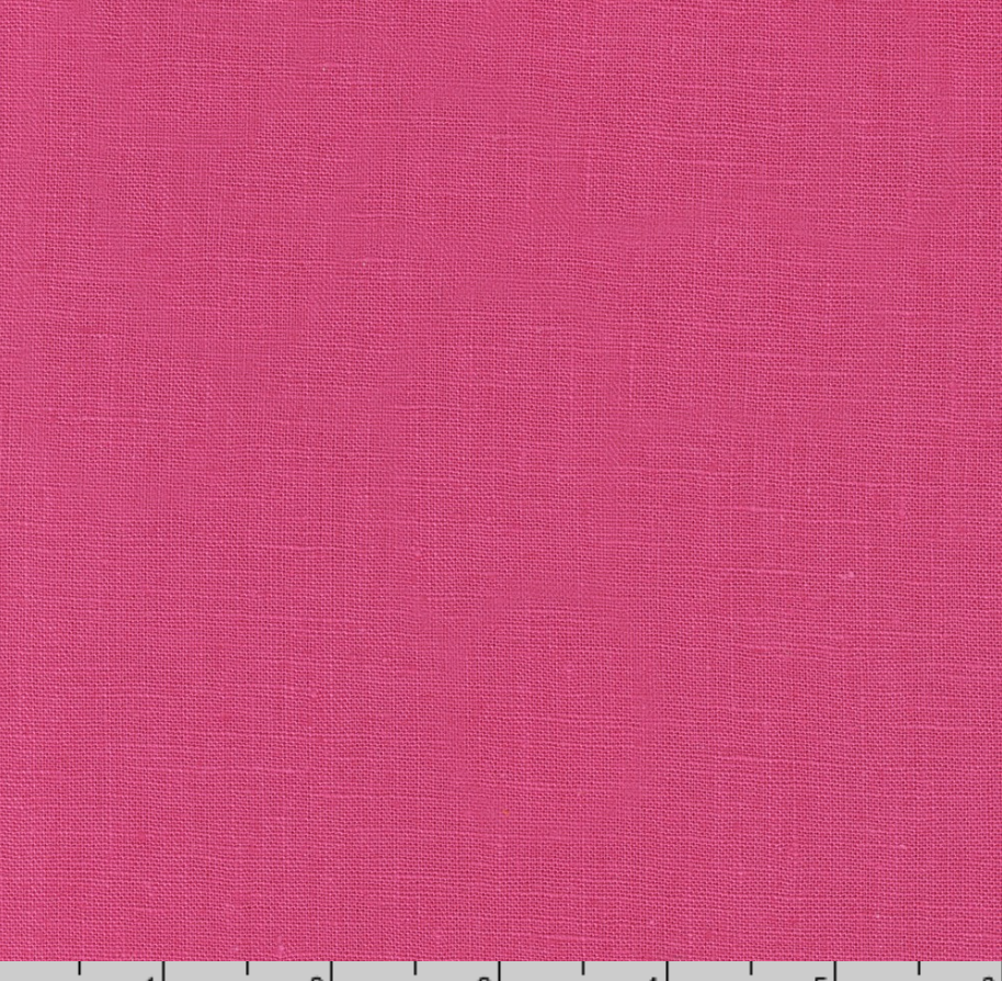 Essex Hot Pink Yardage - LINEN + COTTON Blend