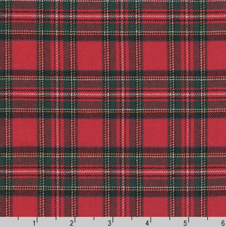 Kaufman - Sevenberry Classic Plaid Twill Red