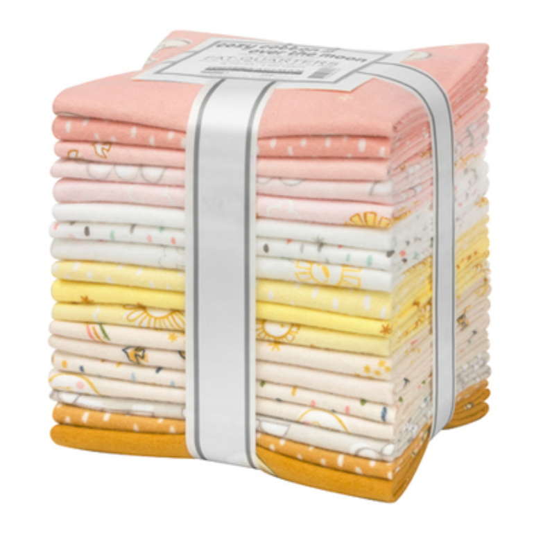 Cozy Cotton Flannel - Over The Moon Pastel Fat Quarter Bundle