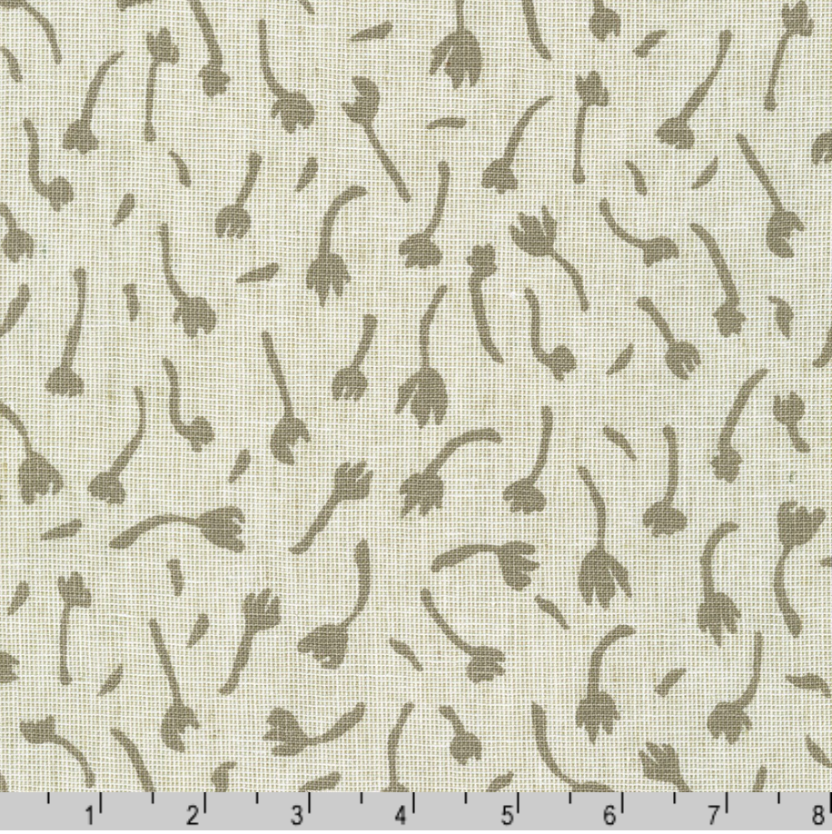 Riverbend - Buds Limestone Yardage - LINEN + COTTON Blend