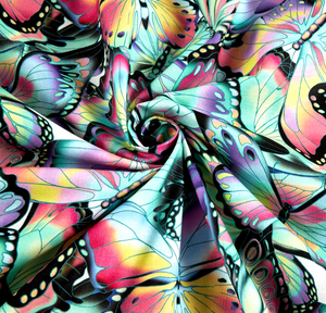 Nature Studies - Packed Pastel Butterflies Yardage