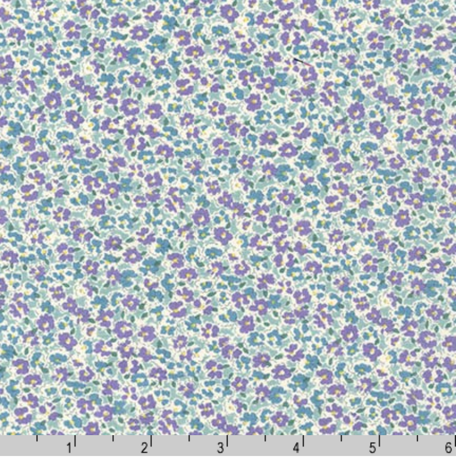 Sevenberry Petite Garden - Petite Florals Purple Yardage