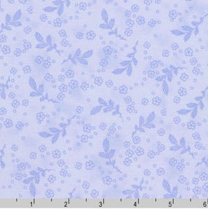 Flowerhouse - Georgina - Leaves Lavender Yardage