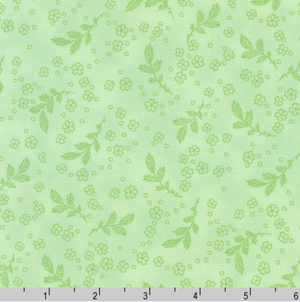 Flowerhouse - Georgina - Leaves Honeydew Yardage