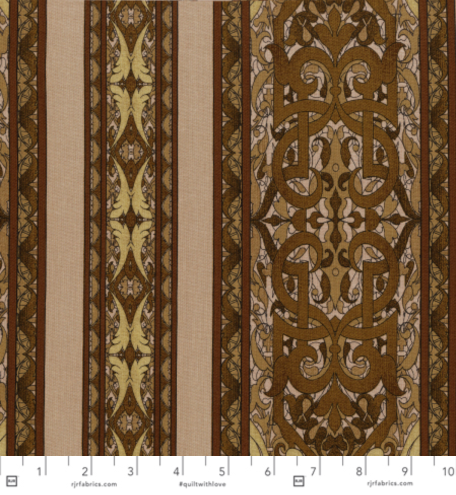 Miyako - Border Taupe Yardage