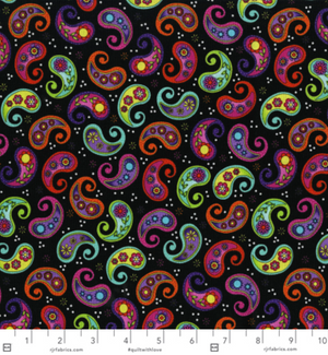 Llama Llama Bo Bama - Paisley Toss Black - Remnant