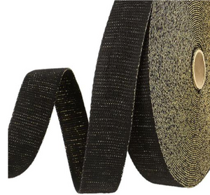 Metallic Strapping 1 1/4" Black Gold