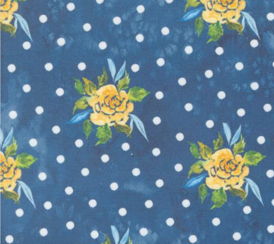 Sunshine And Blue Skies - Rosey Dots Lake Canvas Yardage