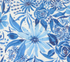 Sunshine And Blue Skies - True Blue Florals Water Canvas Yardage