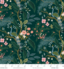 Vintage Garden - Peacock - Hunter Metallic Yardage