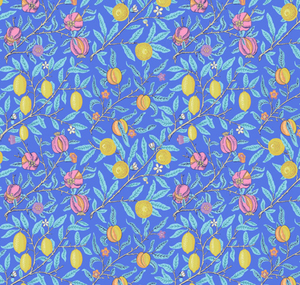 Fruit - Cobalt Yardage