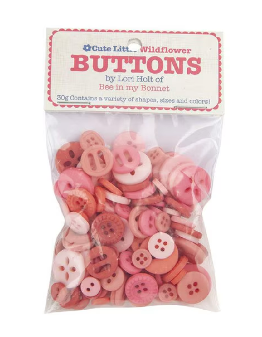 Lori Holt Cute Little Buttons - Wildflower Assortment