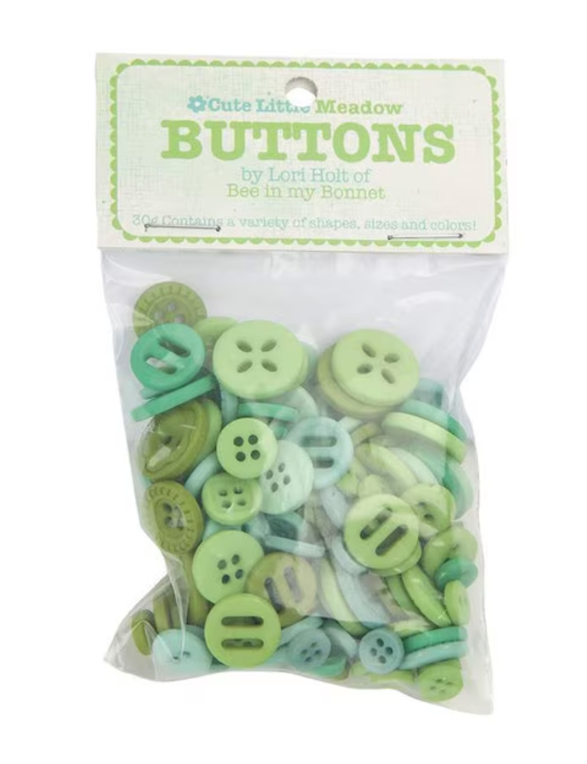 Lori Holt Cute Little Buttons - Meadow Assortment