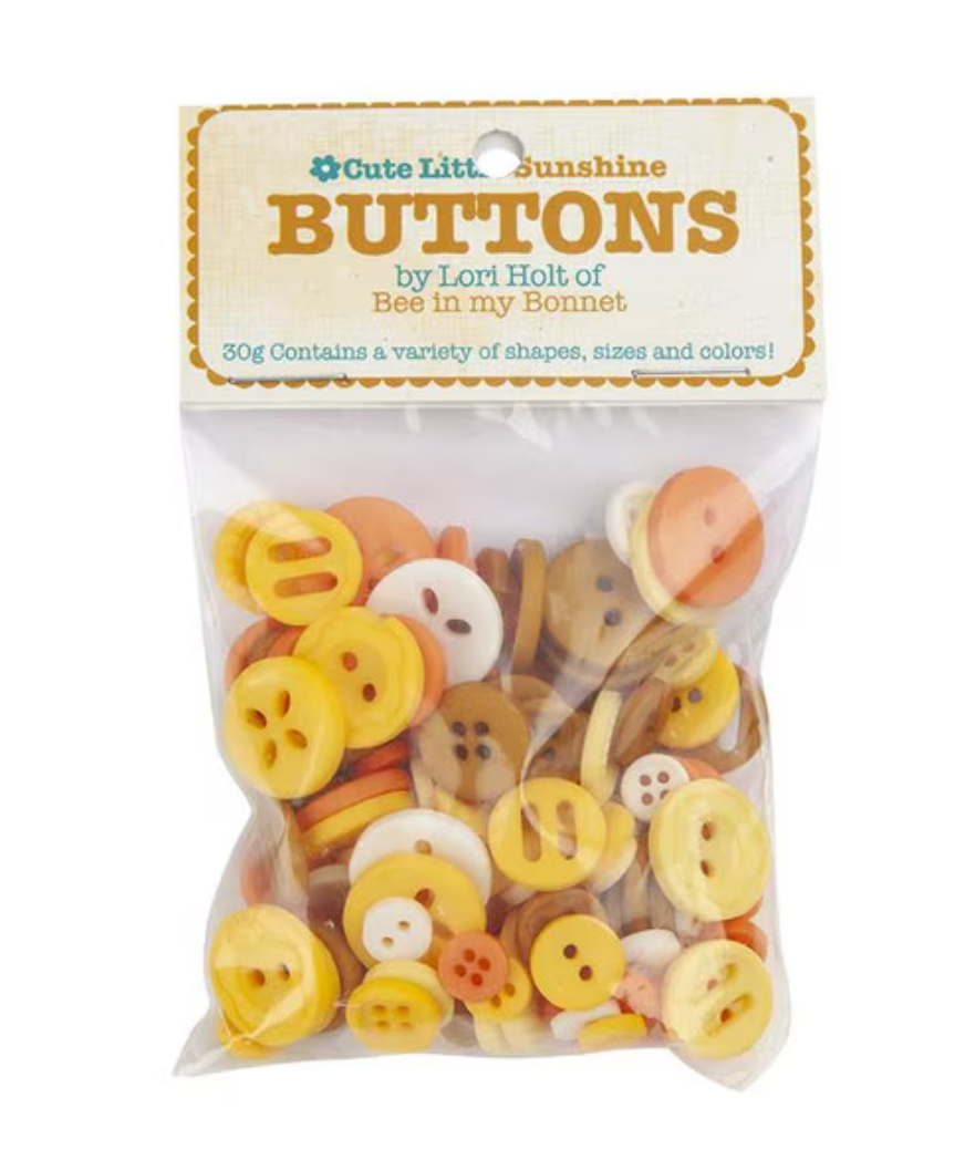 Lori Holt Cute Little Buttons - Sunshine Assortment