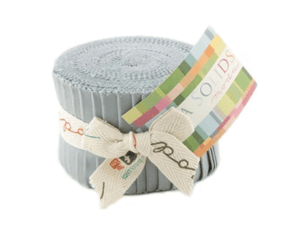 Bella Solids Silver Junior Jelly Roll