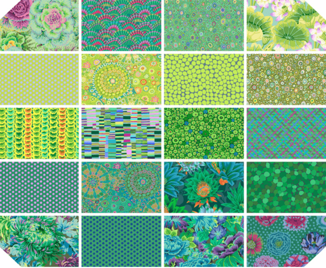 Kaffe Fassett Collective - Classics Plus Meadow Fat Quarter Bundle - 20 Fat Quarters