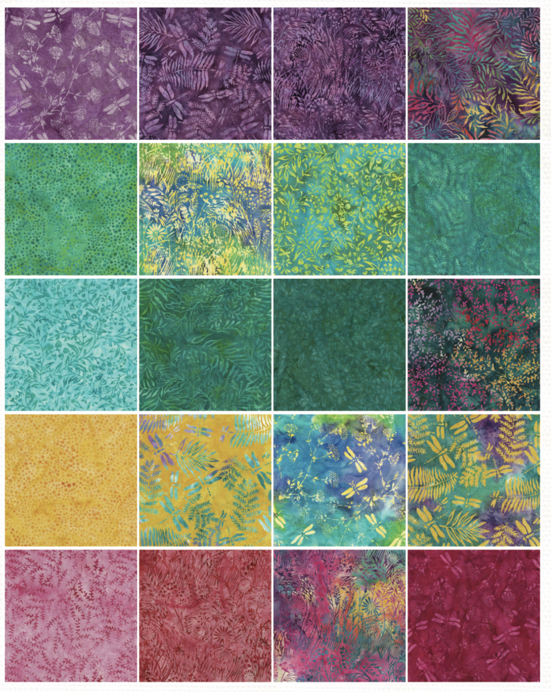 Island Batik - Sunny Meadow Batik Strip Pack