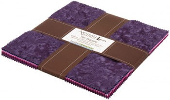 Artisan Batiks Prisma Dyes Plum Perfect Ten Squares