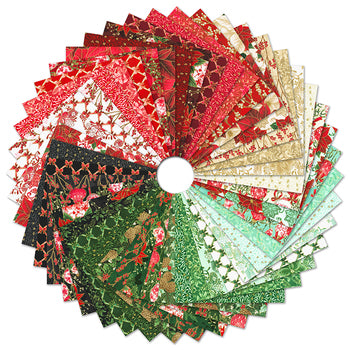 Holiday Flourish - Festive Finery Holiday Colorstory Charm Squares