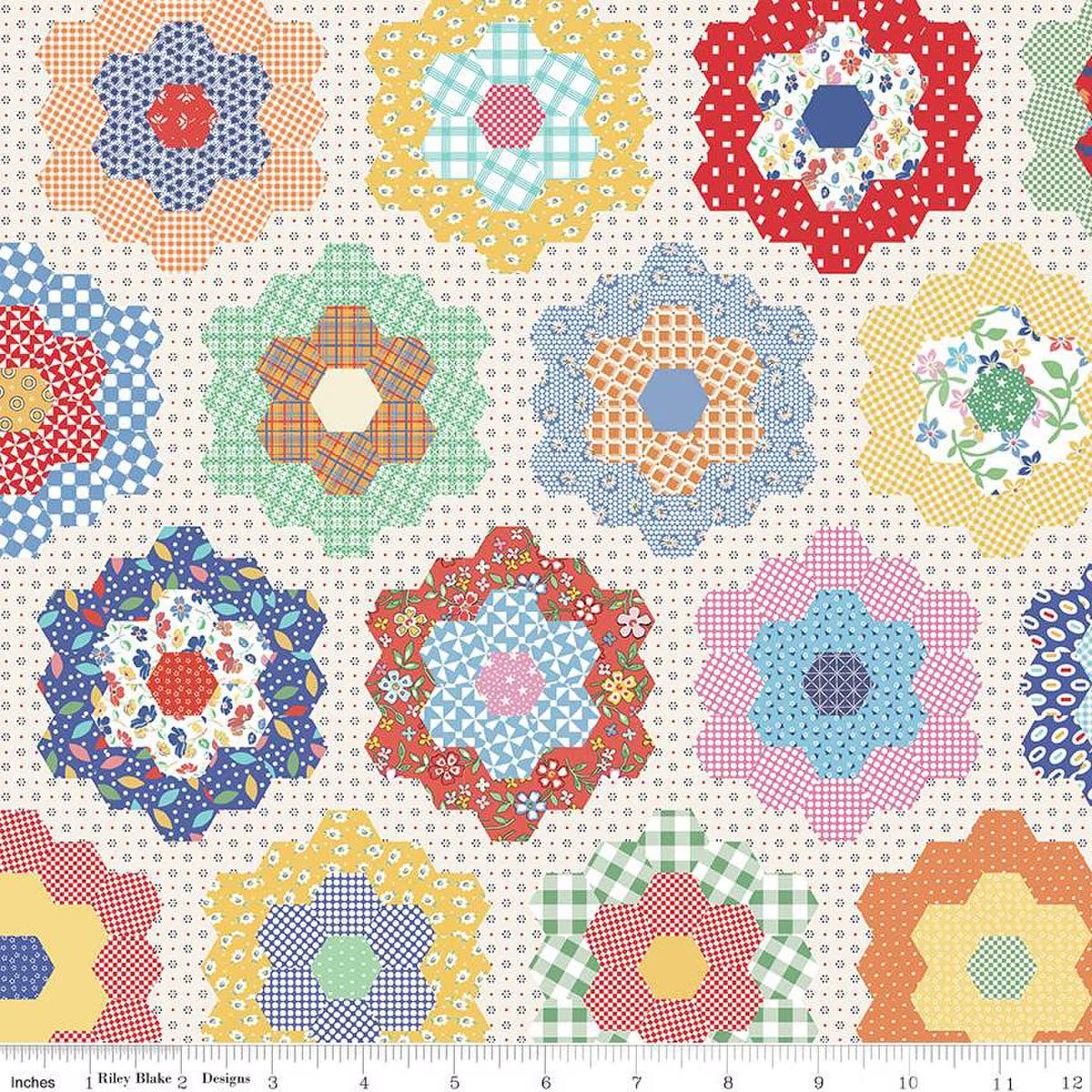 Always in Season - Flower Garden Multi Wide Backing