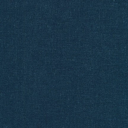 Brussels Washer Indigo Yardage - LINEN + RAYON Blend