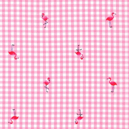 Carolina Shore Prints - Flamingo Candy Pink Yardage