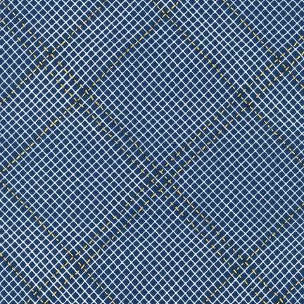 Collection CF - Navy Metallic Yardage