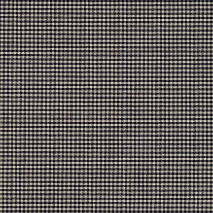 Crawford Gingham - Yarn Dyed 1/16 Inch Gingham Black Yardage