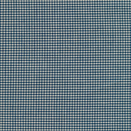 Crawford Gingham - Yarn Dyed 1/16 Inch Gingham Navy Yardage