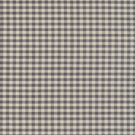 Crawford Gingham - Yarn Dyed 1/8 Inch Gingham Grey Yardage