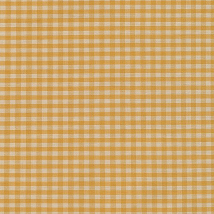 Crawford Gingham - Yarn Dyed 1/8 Inch Gingham Mustard Yardage