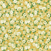 Decadent Garden - Small Florals Cream Metallic Yardage