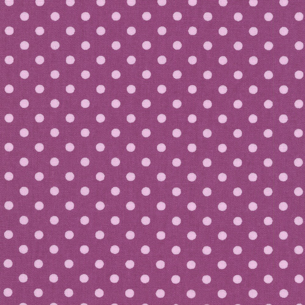 Sevenberry Dots-A-Lot - Deep Violet Dots Yardage