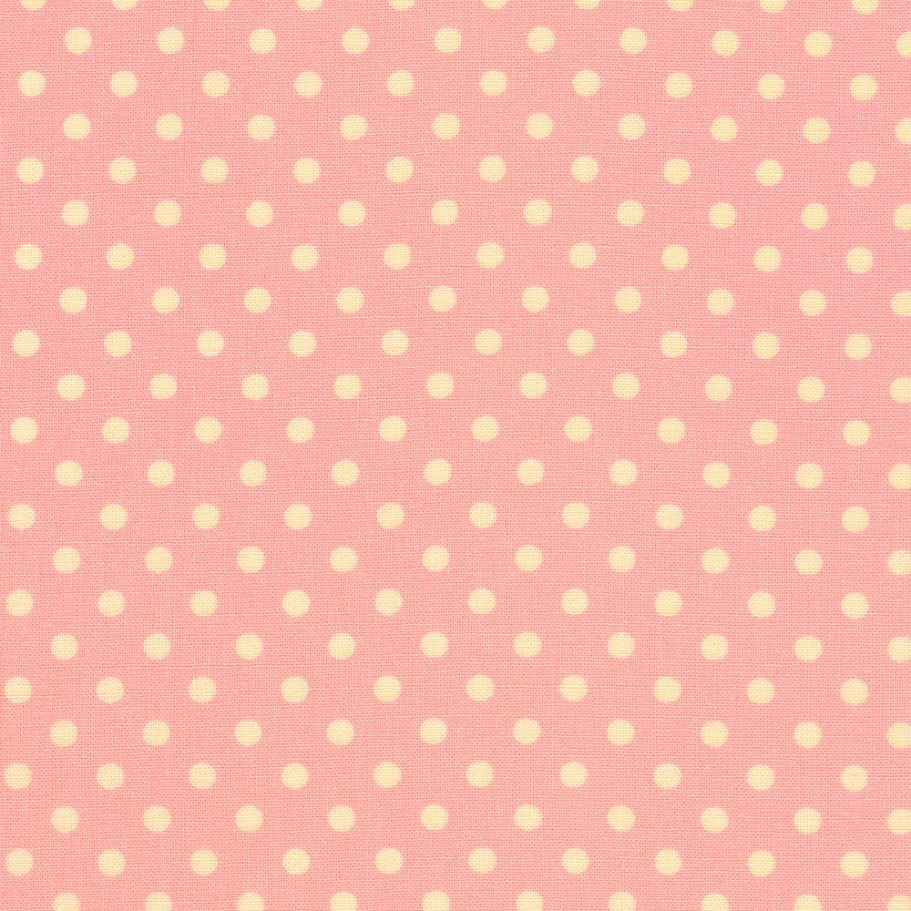 Sevenberry Dots-A-Lot - Yellow Dots on Orange Yardage