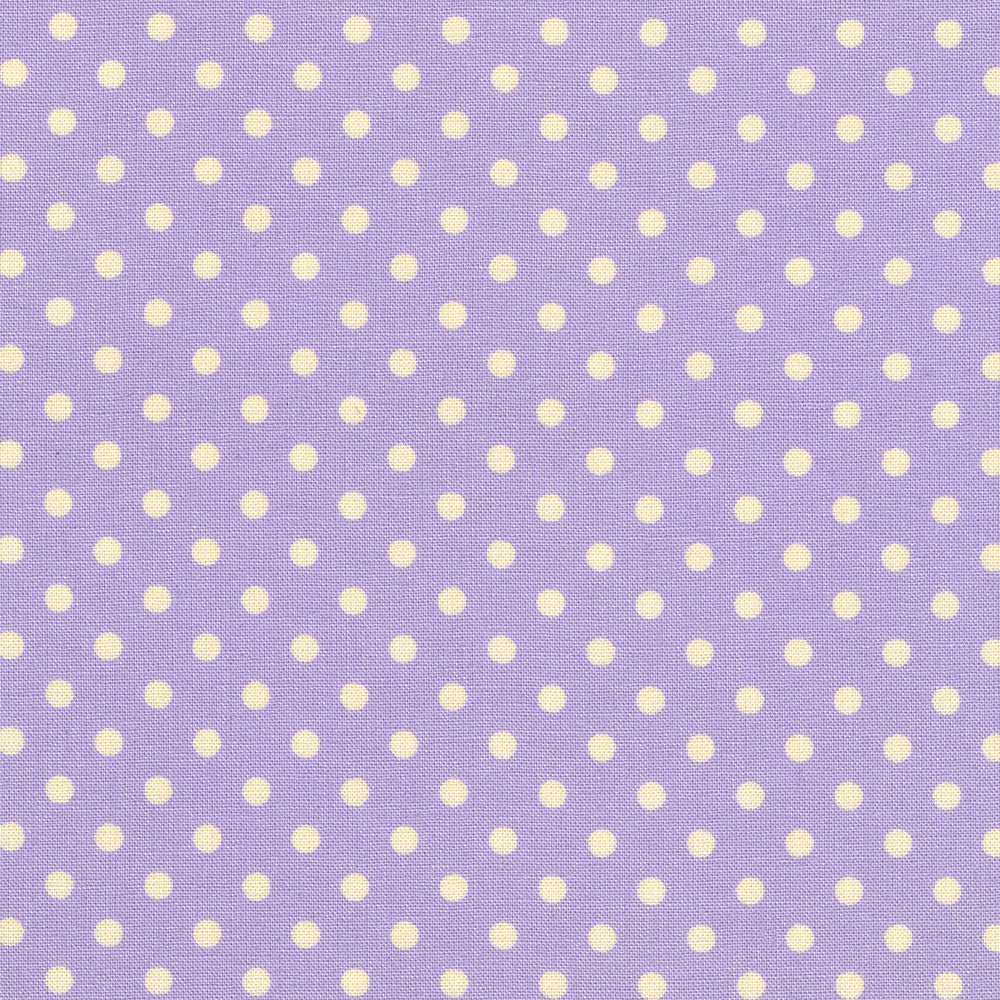 Sevenberry Dots-A-Lot - Yellow Dots on Lilac Yardage