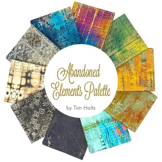 Tim Holtz Abandoned Fat Quarter Bundle - 10 Fat Quarters