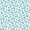 Flowerhouse - 1930's Basics Daisies Blue Yardage