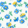 Flowerhouse - 1930's Basics Daisies Blue Yardage