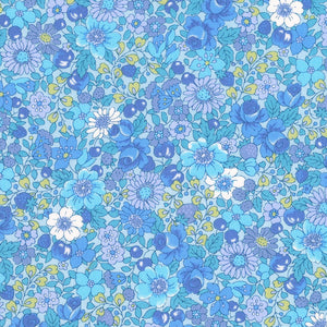 Sevenberry Garden Blues - Florals Cerulean Yardage