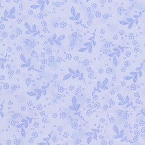 Flowerhouse - Georgina - Leaves Lavender Yardage