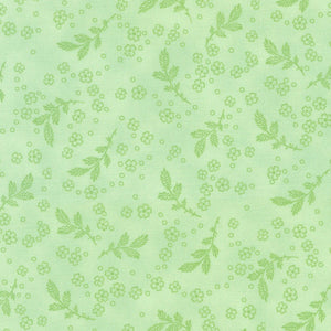 Flowerhouse - Georgina - Leaves Honeydew Yardage