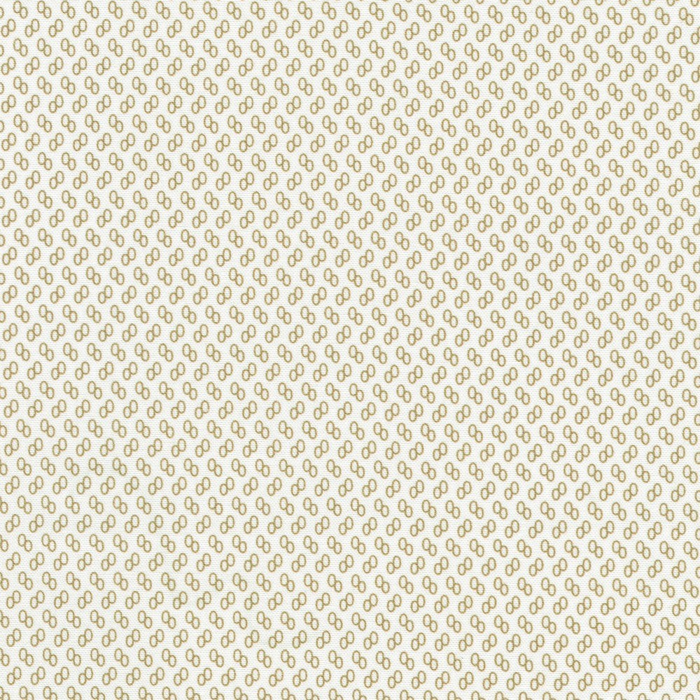 Flowerhouse - Georgina - Dots Vintage White Yardage