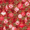 Holiday Flourish - Festive Finery - Ornaments Cranberry Gold