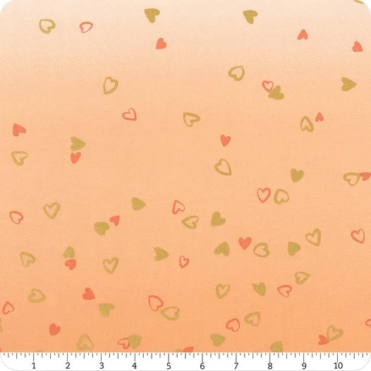 I Heart Ombre Metallic - Coral Yardage