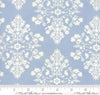 Lily Will Revisited - Cottontail Toile Blue Flannel Yardage