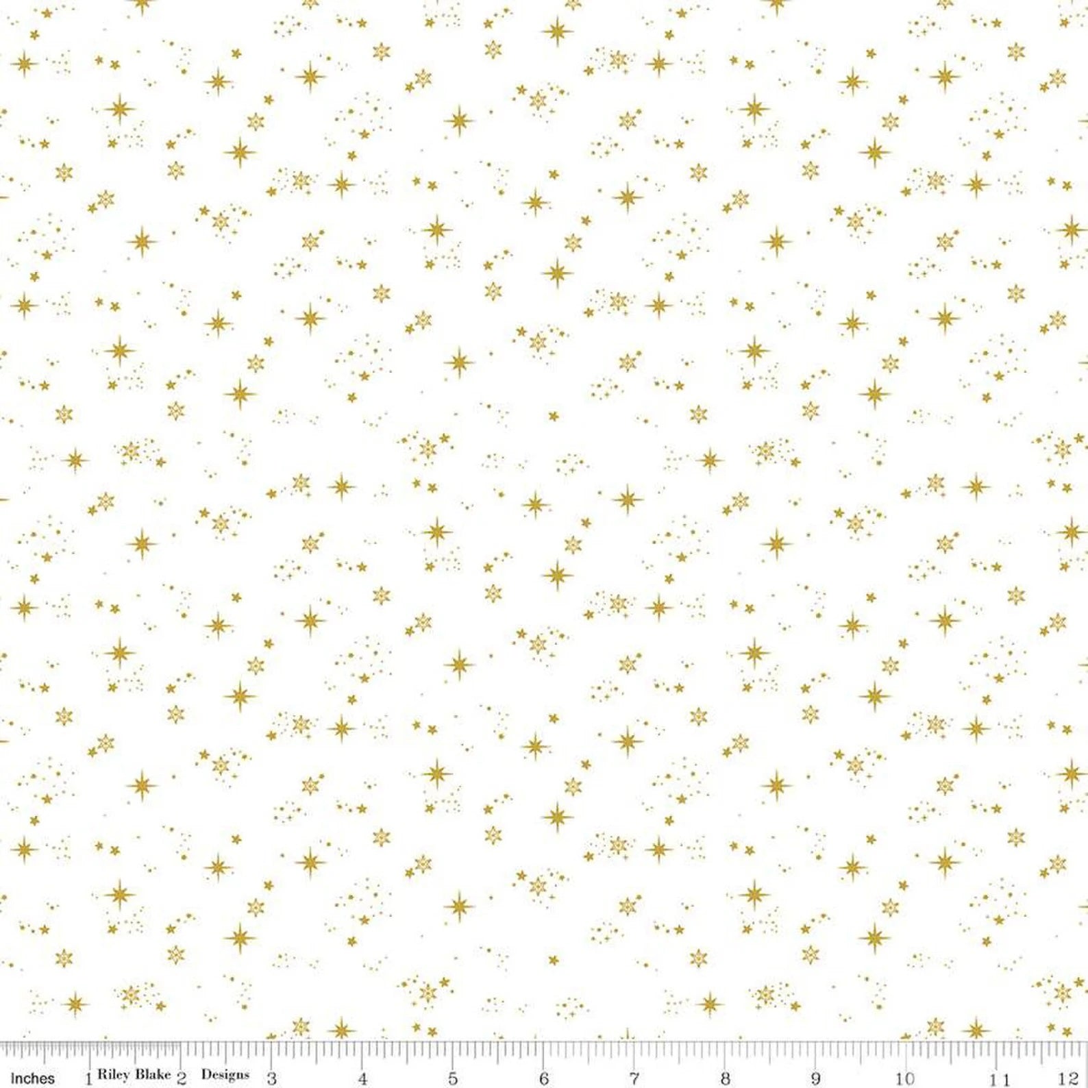 Moonchild - Starfall Off White Sparkle Yardage