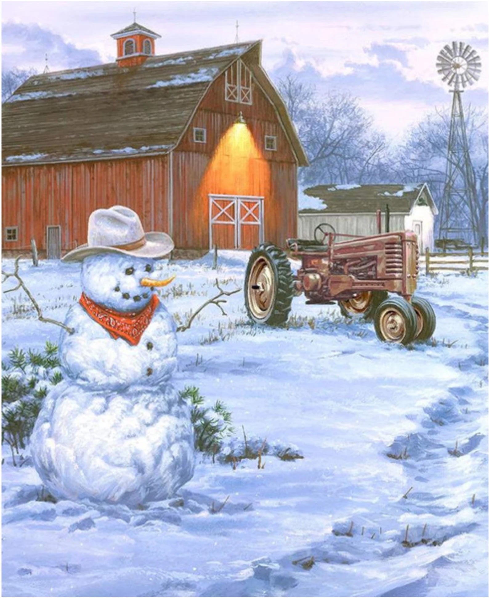 A Nostalgic Christmas - Country Christmas Panel