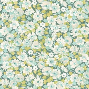 London Calling Lawn - Mist Floral Yardage