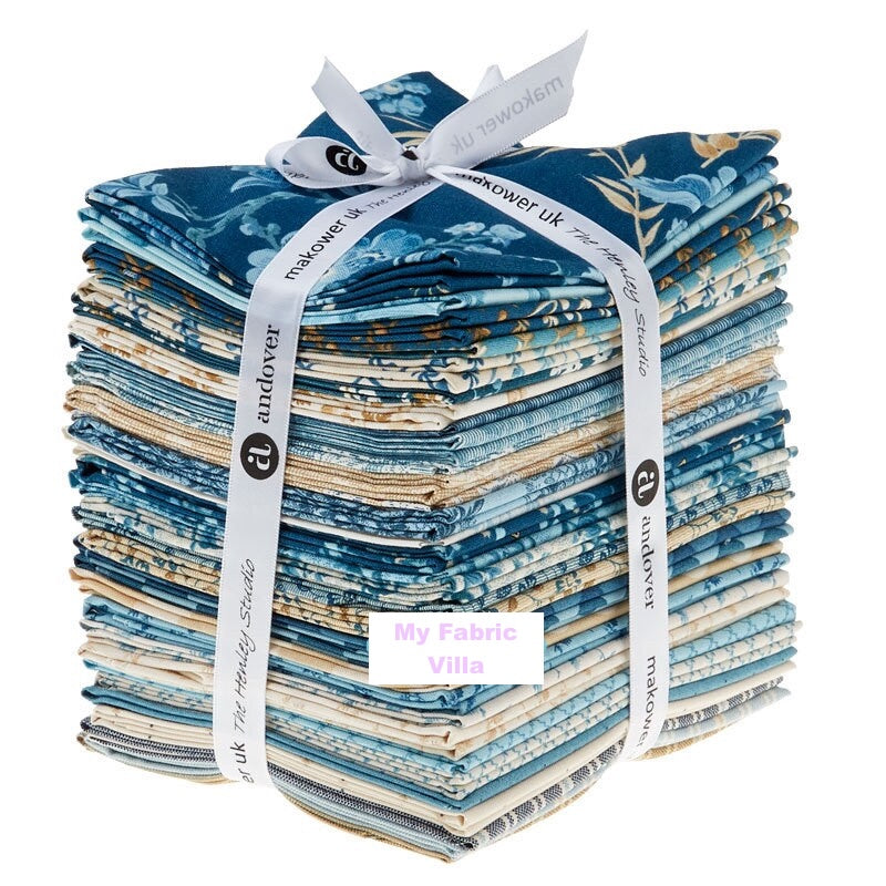 Something Blue Fat Quarter Bundle - 32 Fat Quarters