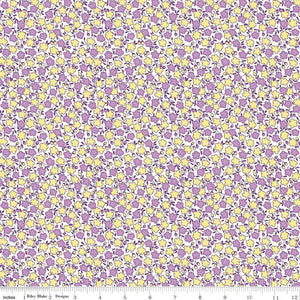 Storytime - 30s Floral Purple Yardage